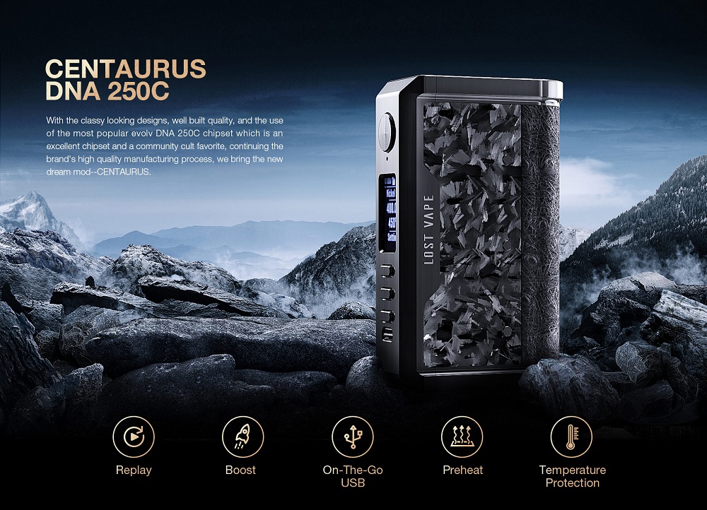 centaurus dna 250c box mod by lost vape 2