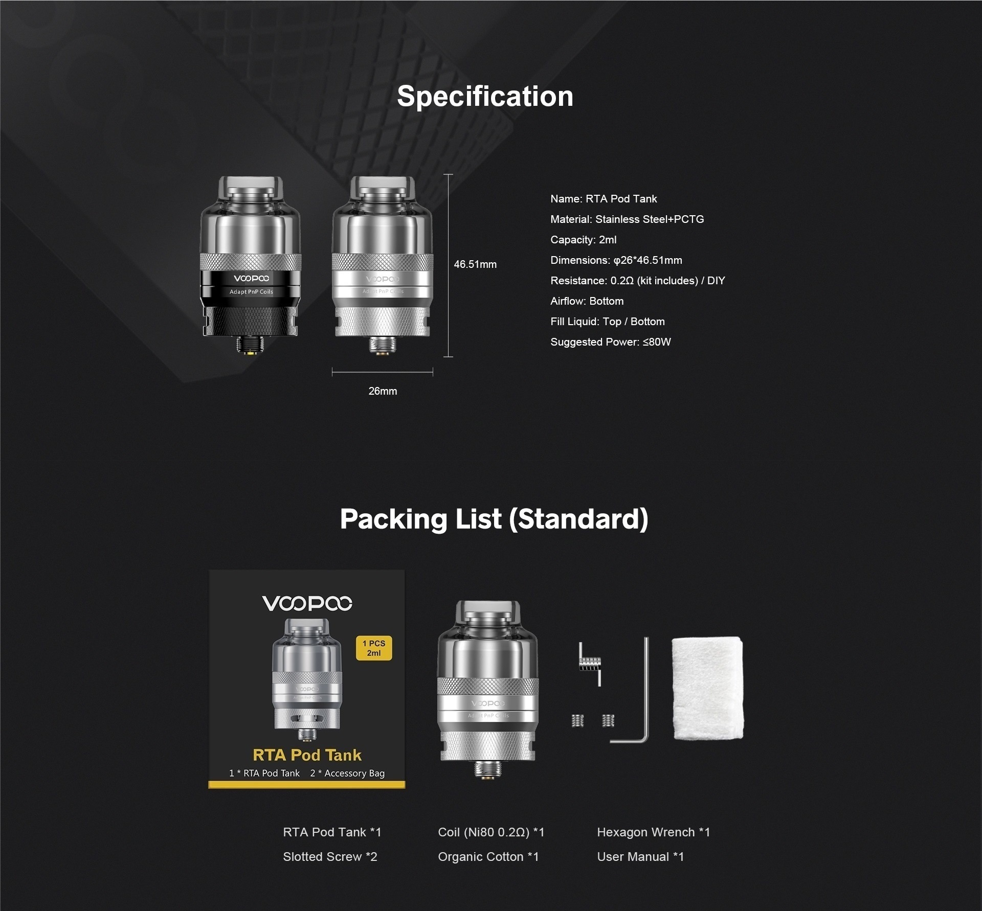 rta pod tank 26mm by voopoo 5