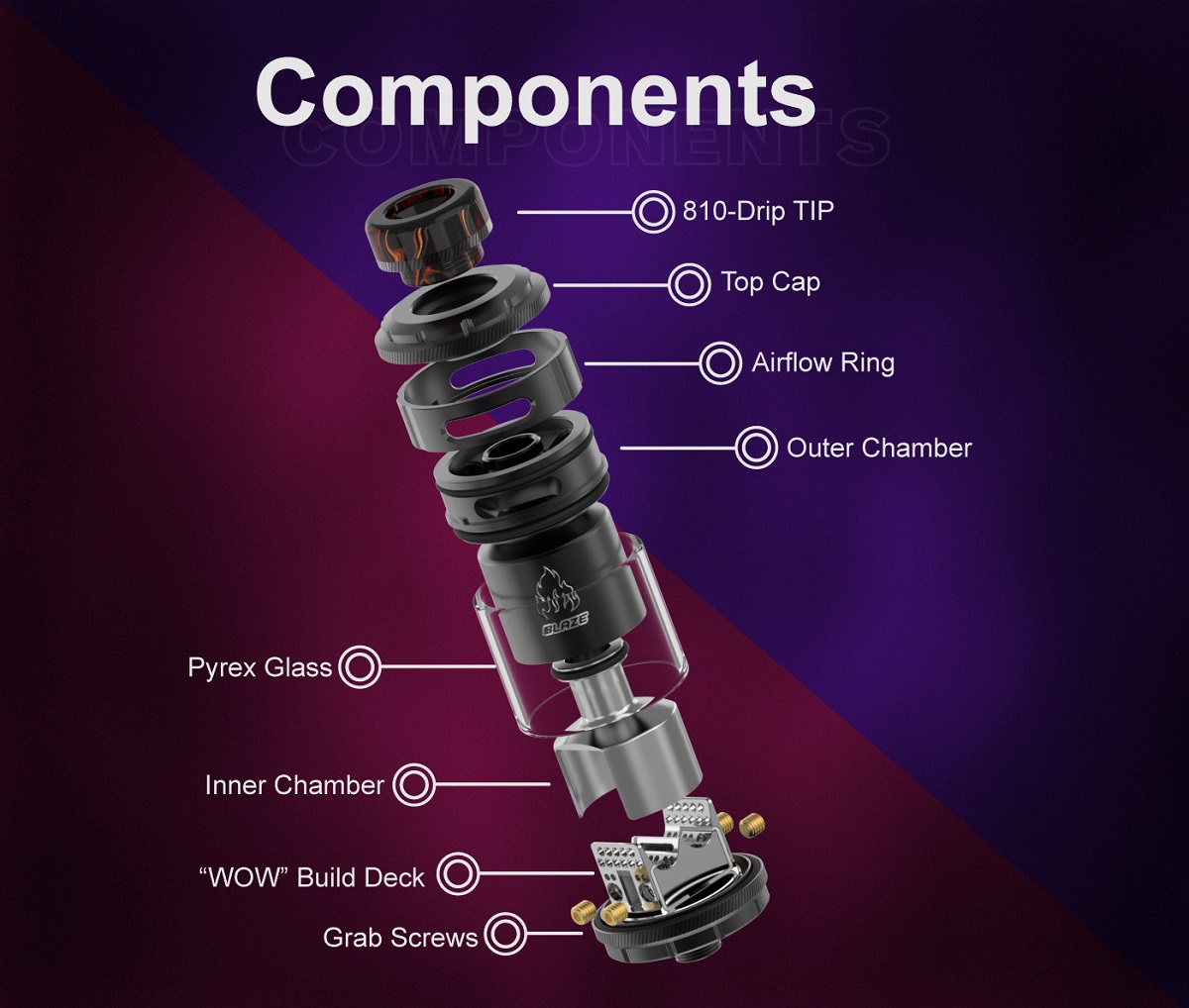 blaze rta 24mm by thunderhead thc 8