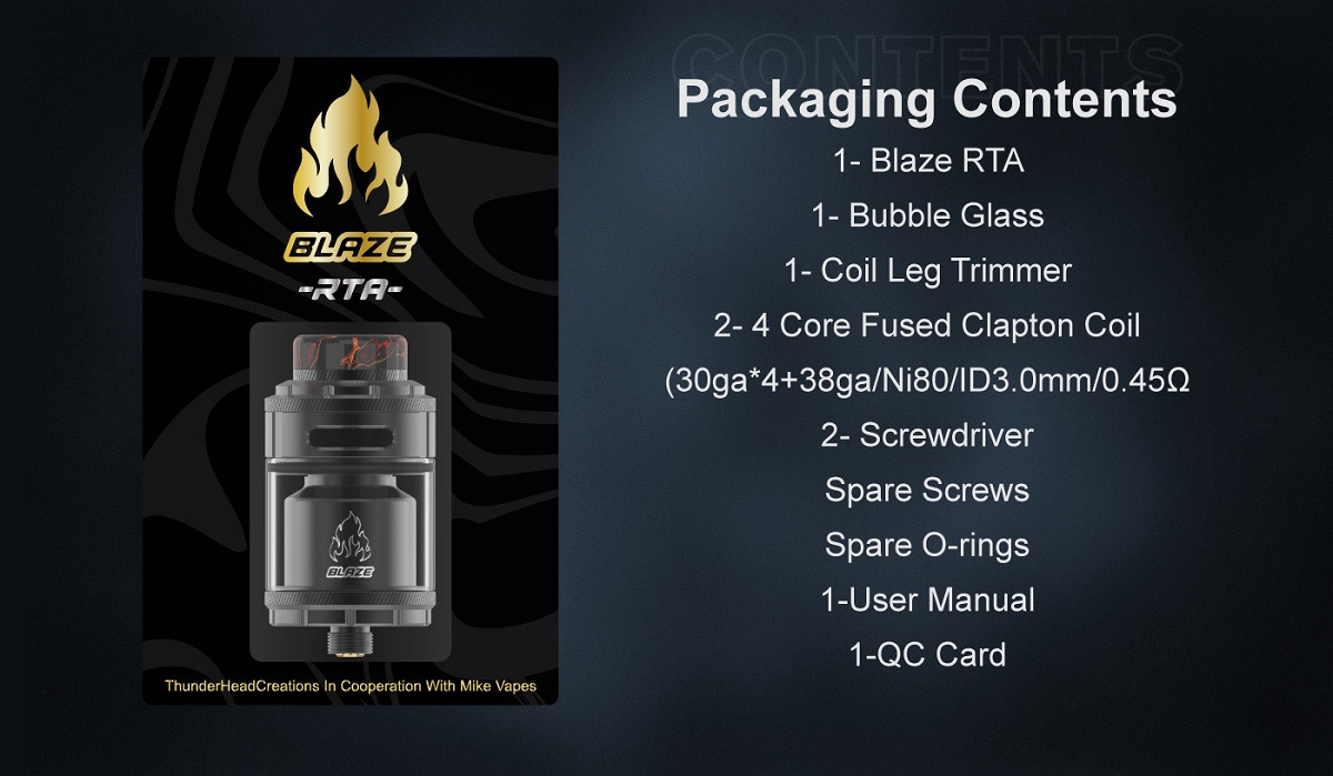 blaze rta 24mm by thunderhead thc 9