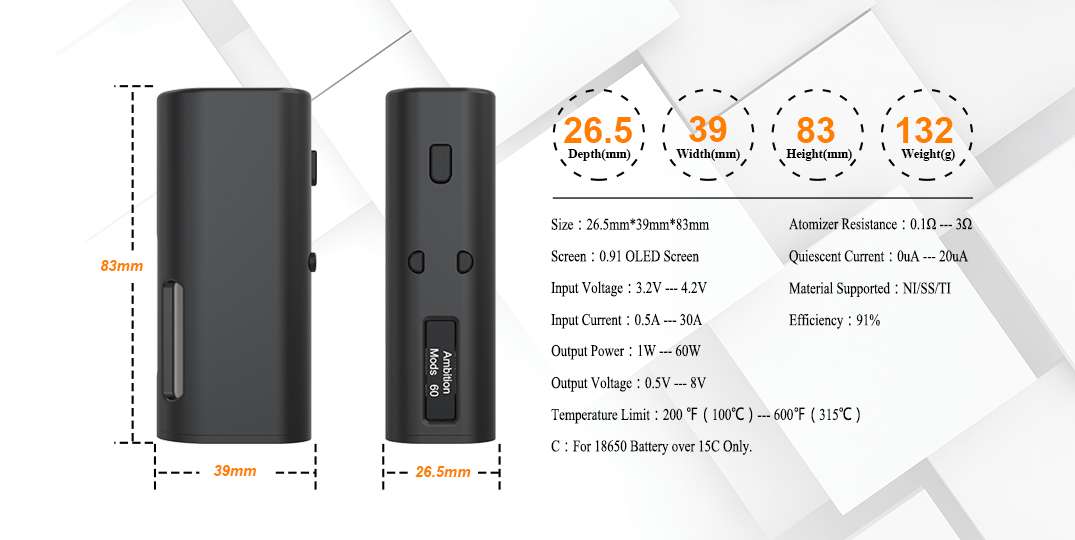 onebar box mod 60w by ambition mods rss mods 2