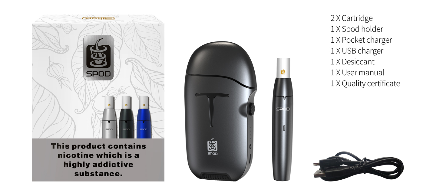 SPOD sikary pod 2ohm vapexperts kit black5