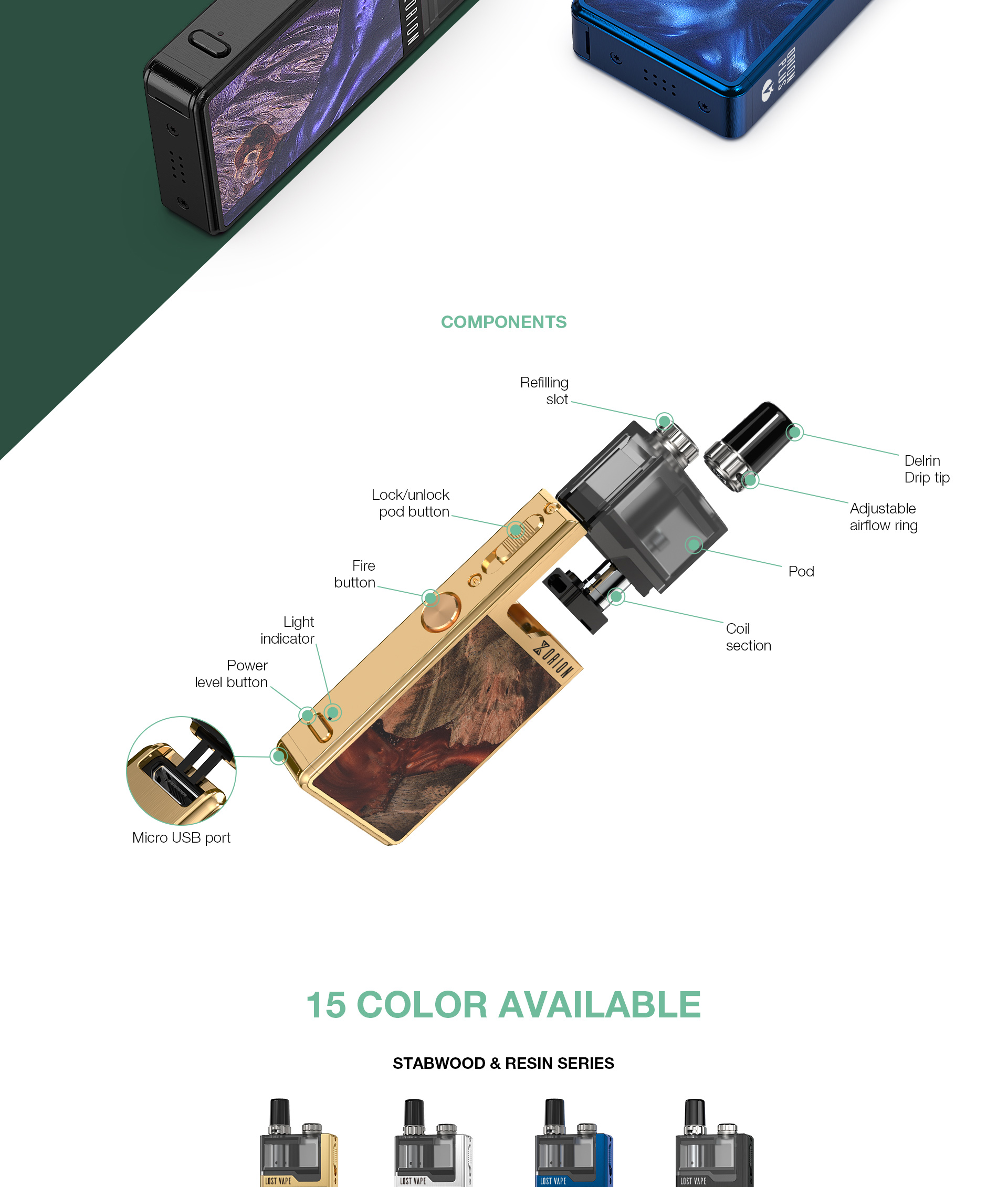 Lost Vape Pod Orion DNA Plus vapexperts 6