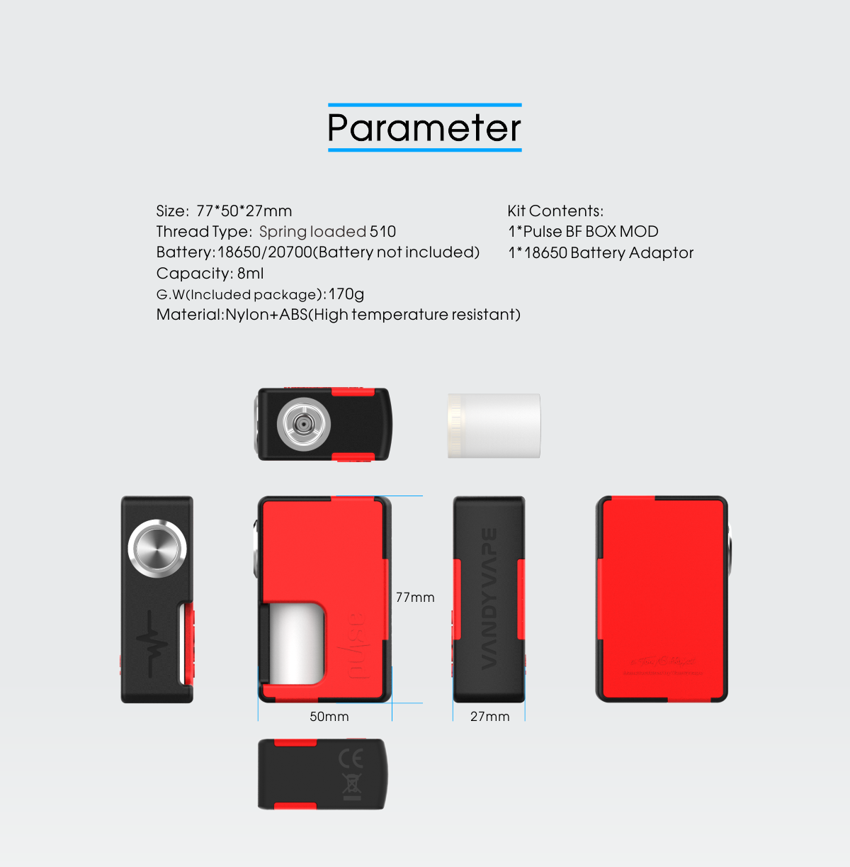 Pulse BF Squonk Box Mod by Vandy Vape vapexperts 7