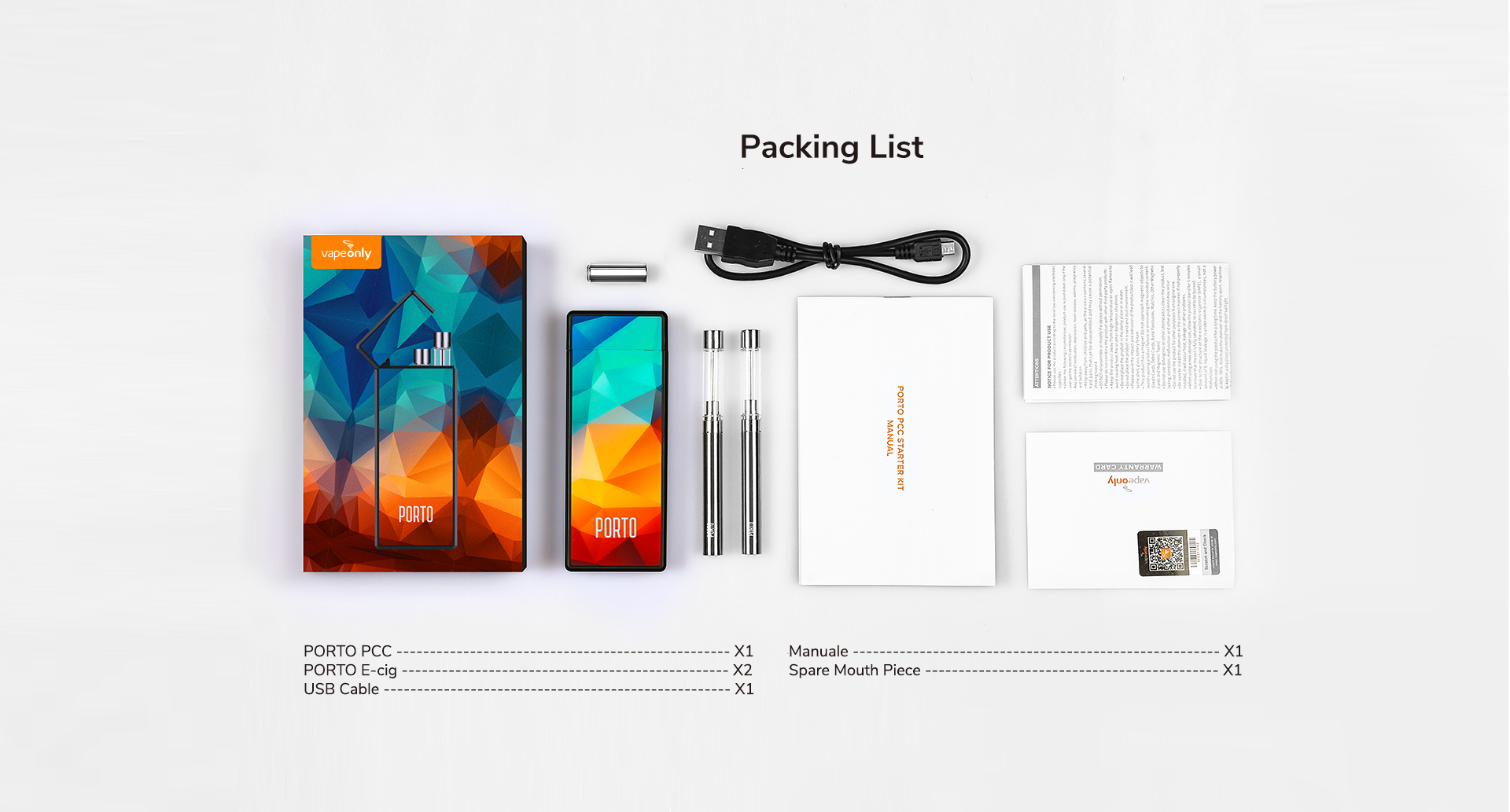 VapeOnly Porto PCC Starter Kit 800mAh vapexperts 6