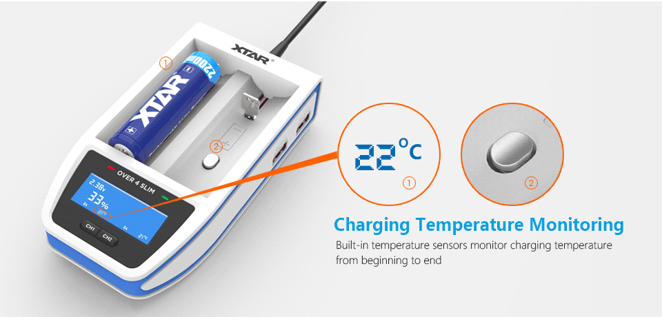 xtar over 4 slim charger vapexperts 5