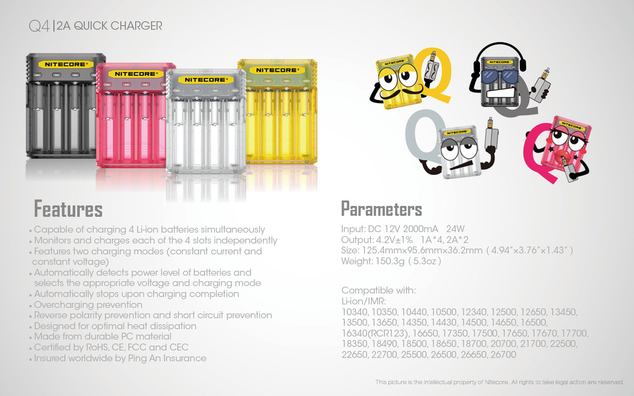 NITECORE Q4 charger vapexperts 17
