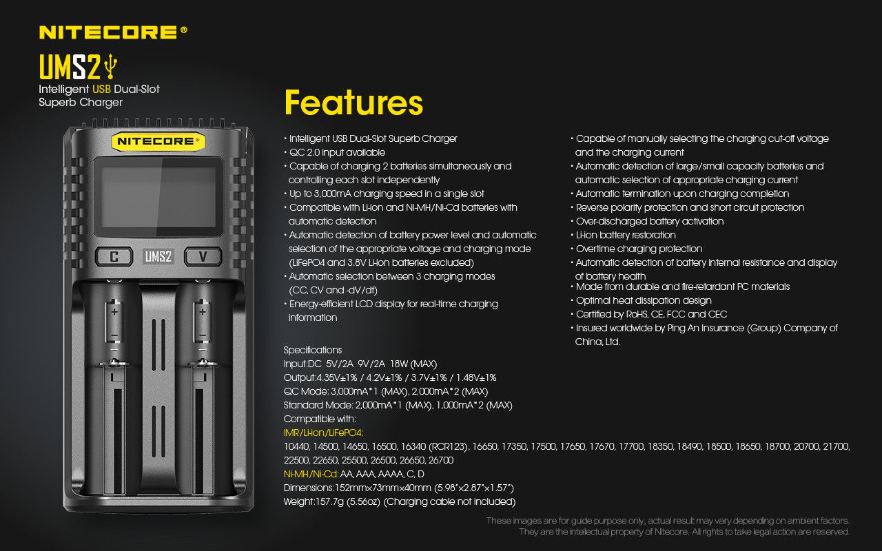 NITECORE UMS2 chagrer vapexperts 4