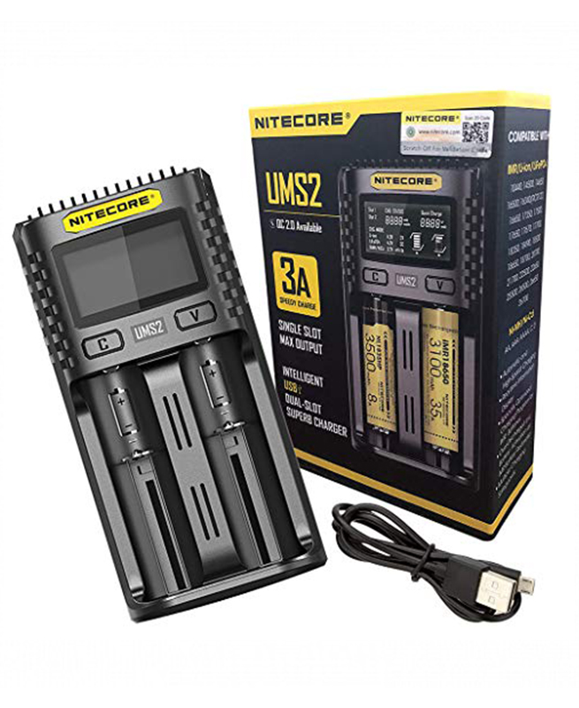 NITECORE UMS2 chagrer vapexperts box