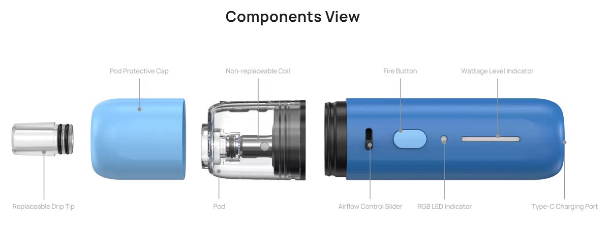 fluffi mini pod kit 1100mah 3 5ml by aspire 11