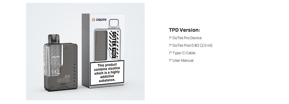 gotek pro pod kit 1500mah 2ml by aspire 9