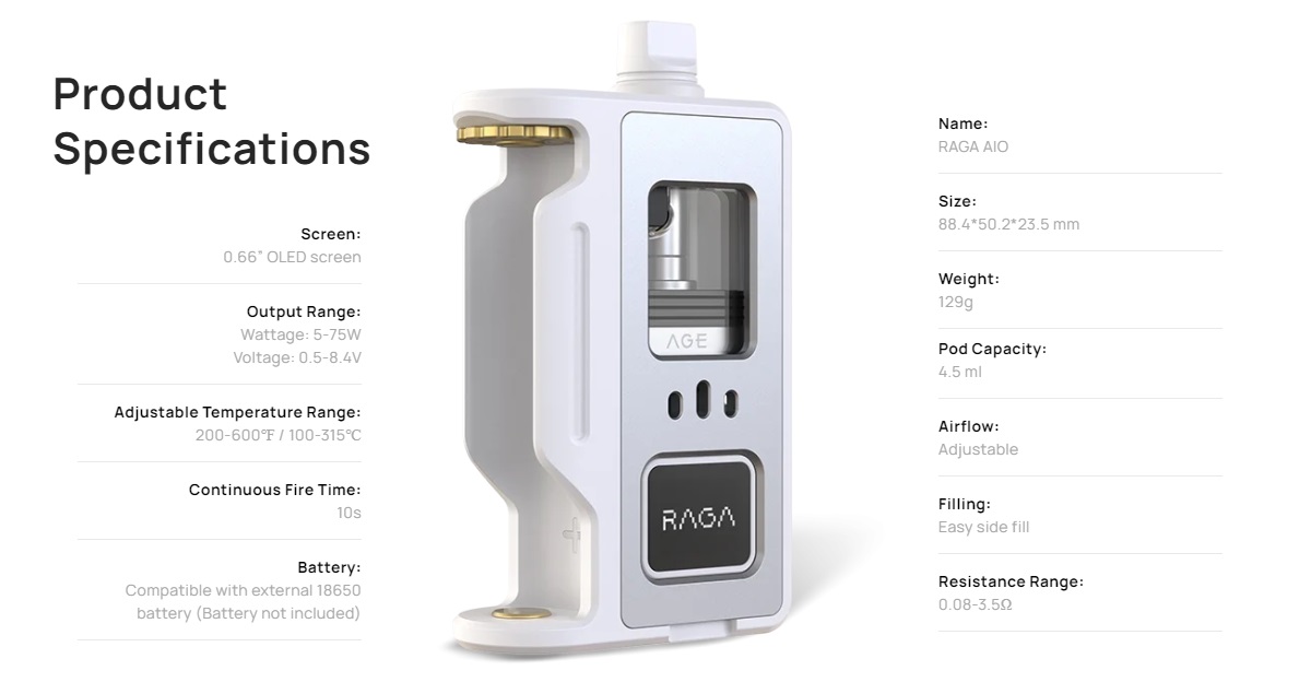 raga aio kit 18650 by aspire 14
