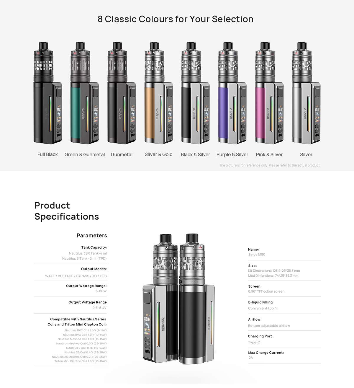 aspire zelos m80 6