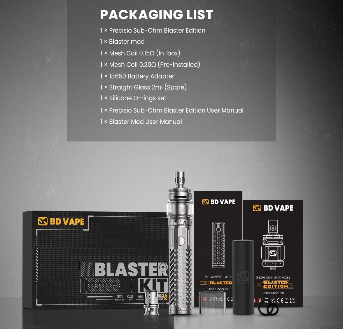 blaster kit 21700 4 5ml by bd vape 11