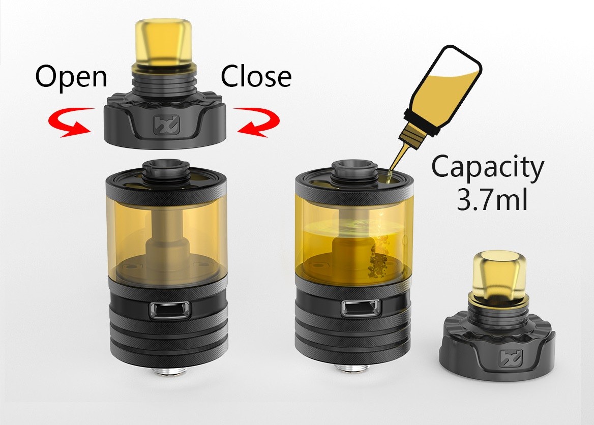 precisio gt rta 22mm by bd vape 5