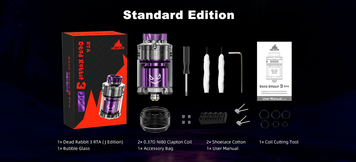 dead rabbit v3 rta j edition 25mm by hellvape 9