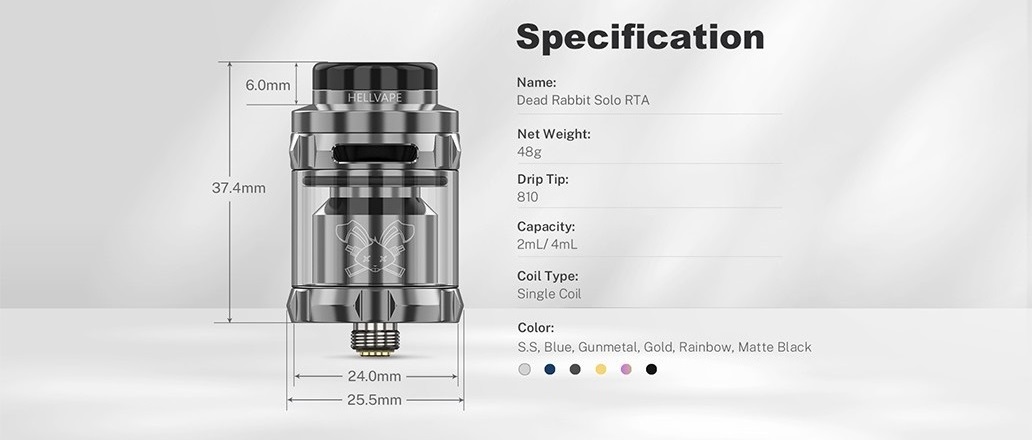 dead rabbit solo rta 24mm by hellvape 7