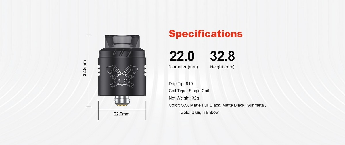 dead rabbit solo rda 22mm by hellvape 7