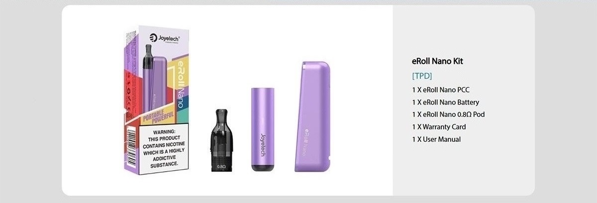eroll nano pod kit 2ml by joyetech 14