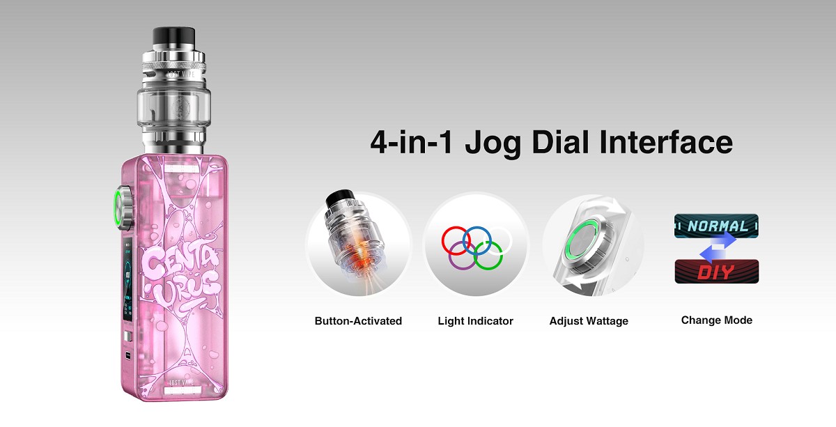 centaurus n100 box mod 100w 21700 by lost vape 5