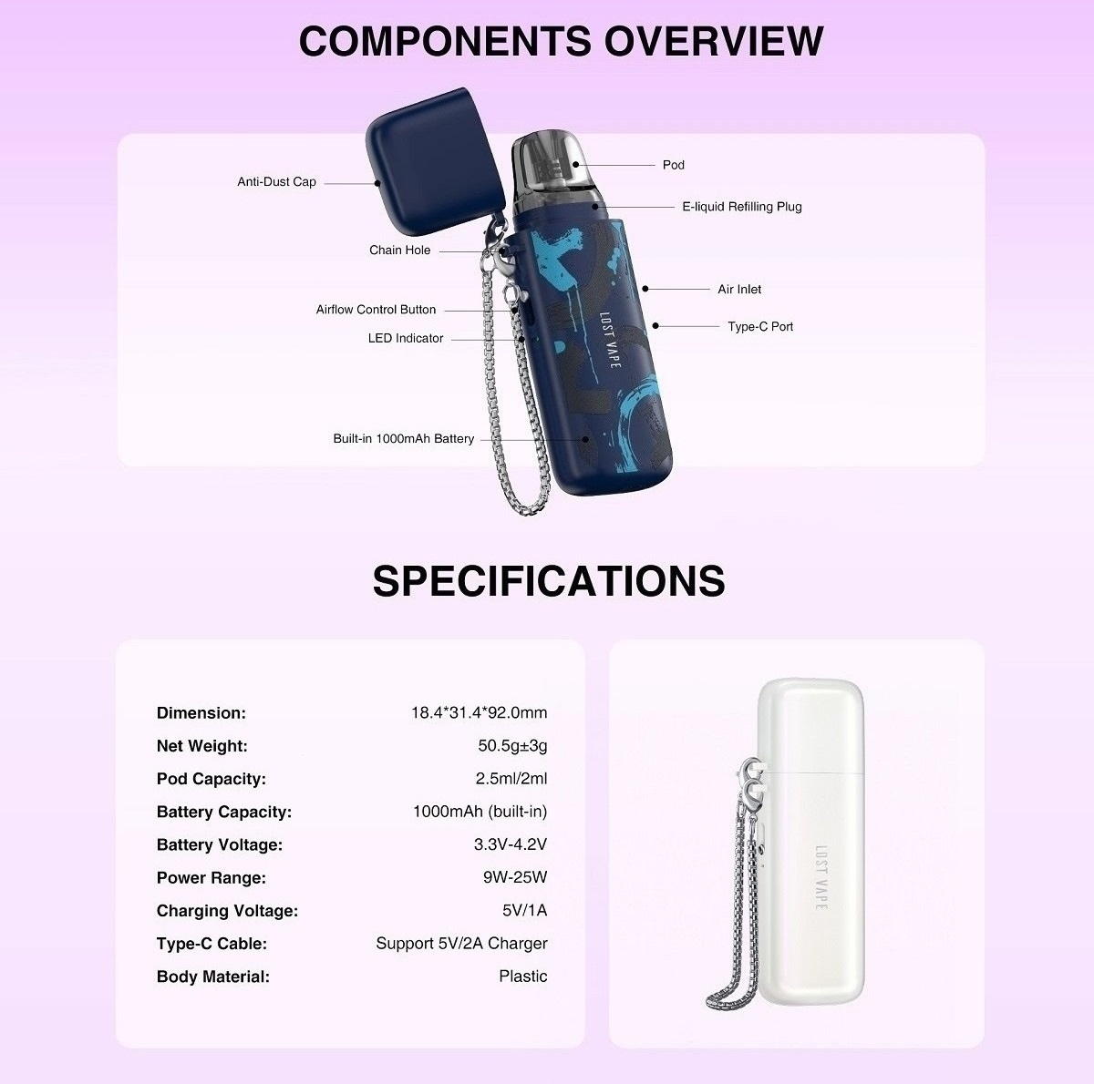 ursa cap pod kit 1000mah by lost vape 10