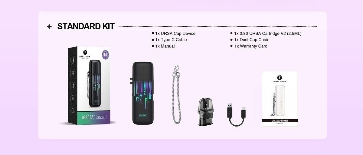 ursa cap pod kit 1000mah by lost vape 11