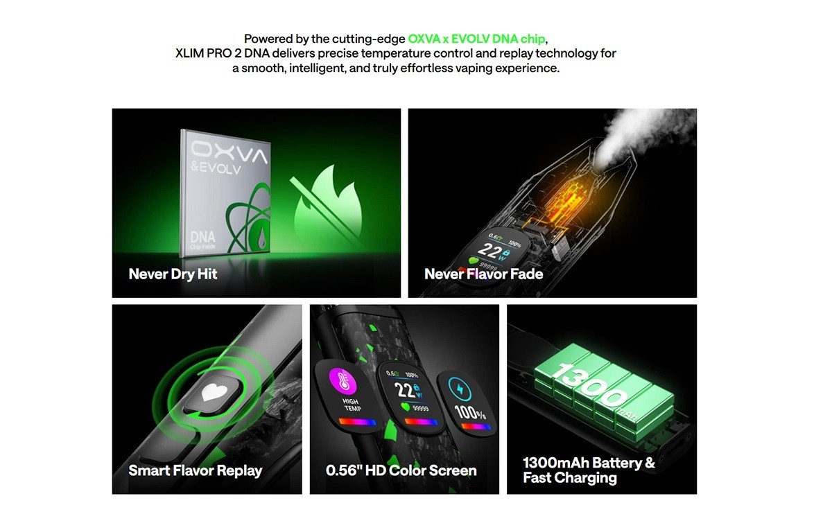 xlim pro 2 dna pod kit 1300mah 2ml by oxva 2