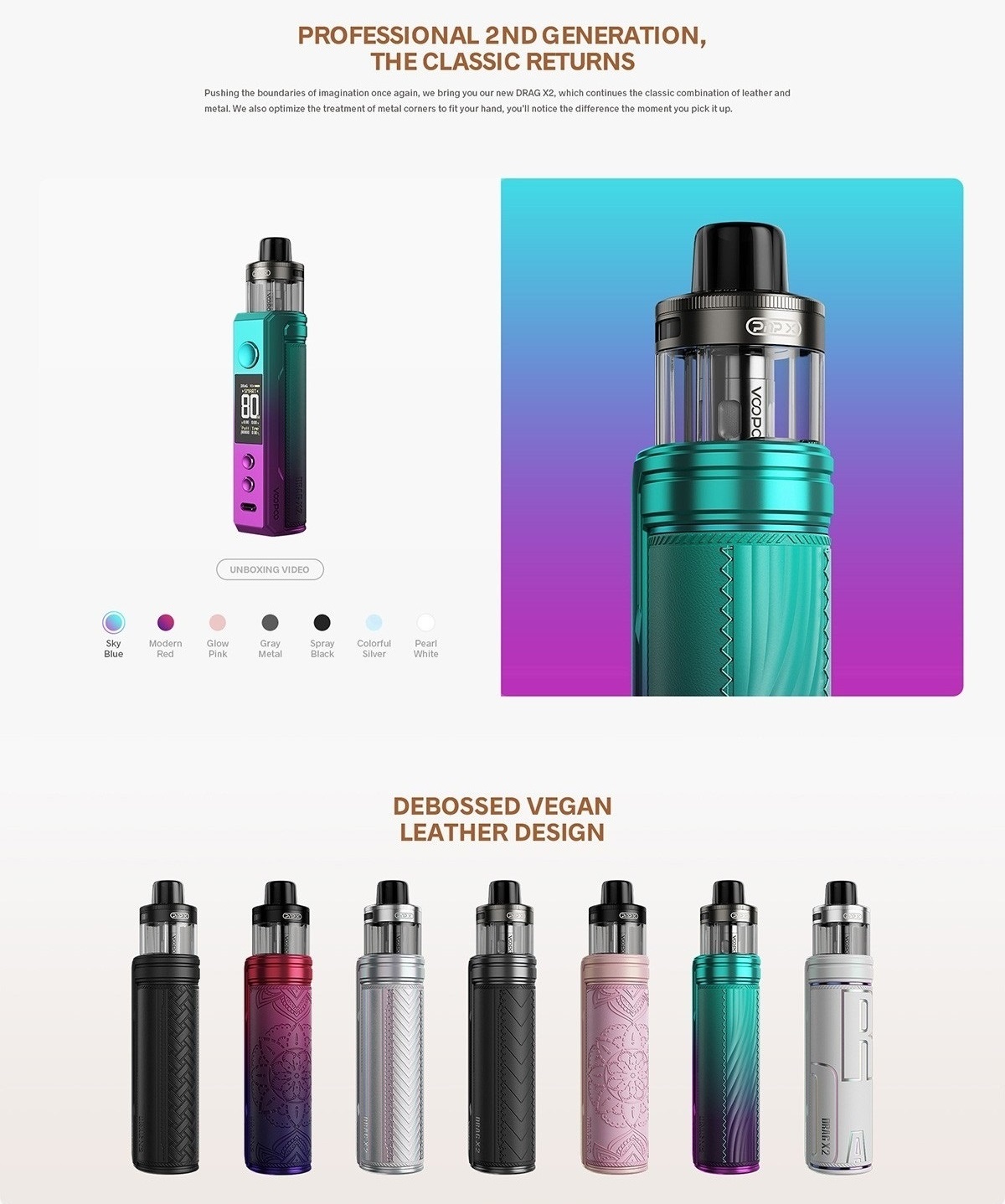 drag x2 pod kit 80w 5ml by voopoo 4
