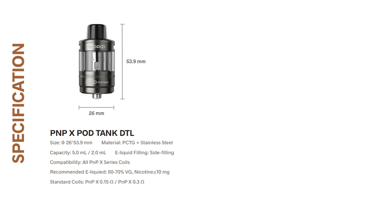 pnp x pod tank dtl 5ml by voopoo 7