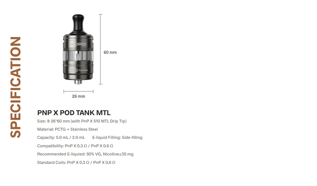 pnp x pod tank mtl 5ml by voopoo 7