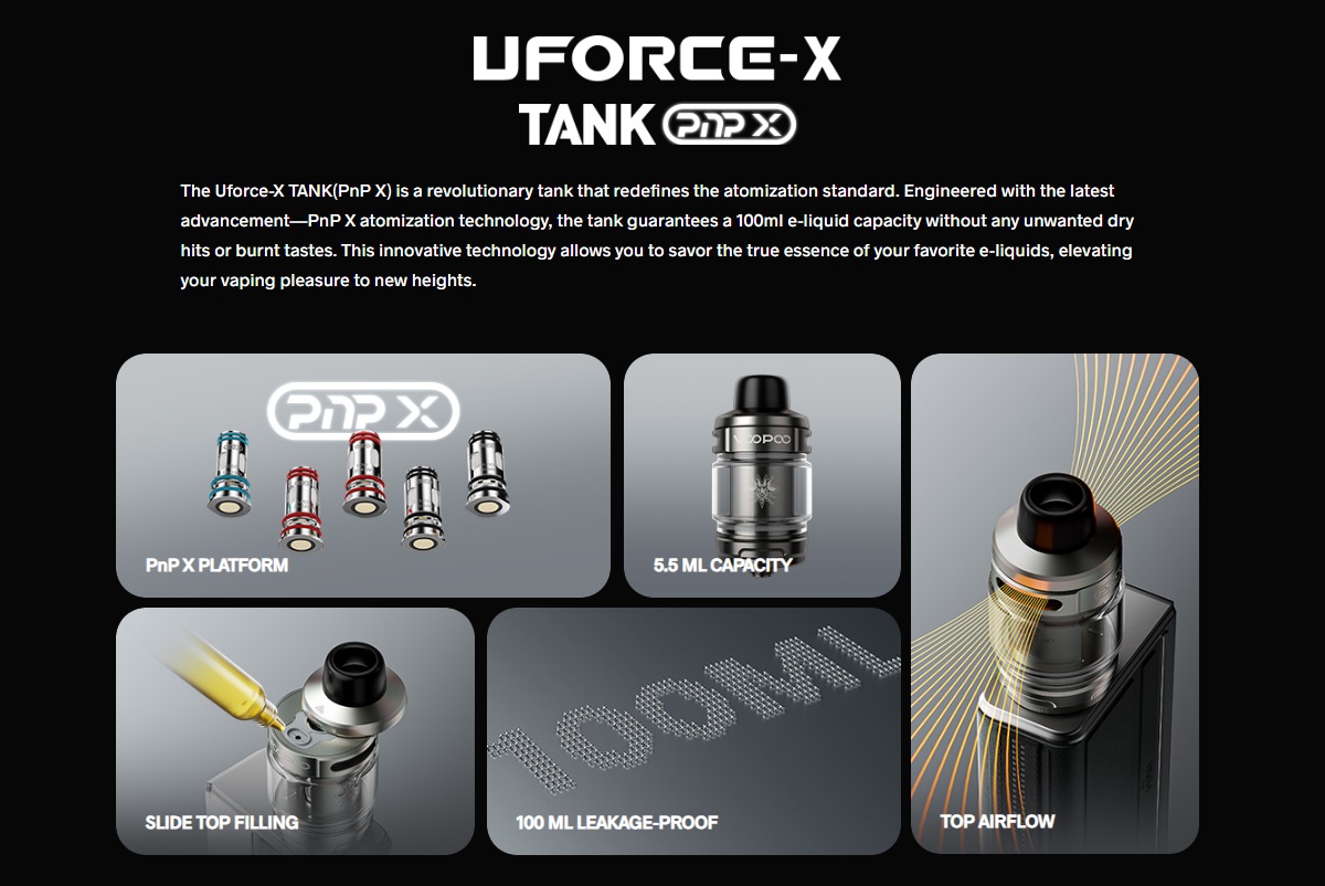 uforce x tank 5 5ml by voopoo 2